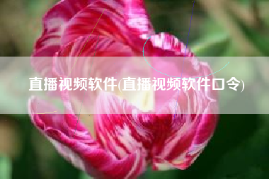 直播视频软件(直播视频软件口令)