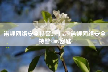 诺顿网络安全特警2014mac 诺顿网络安全特警2009密匙