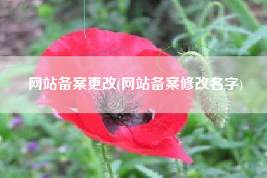 网站备案更改(网站备案修改名字)