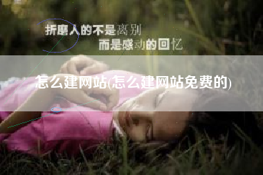 怎么建网站(怎么建网站免费的)
