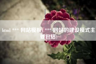 html *** 网站模板( *** 网站的建设模式主要包括)
