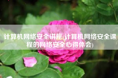 计算机网络安全讲座(计算机网络安全课程的网络安全心得体会)