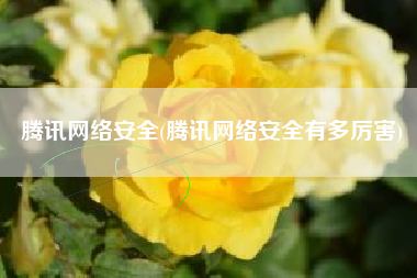 腾讯网络安全(腾讯网络安全有多厉害)