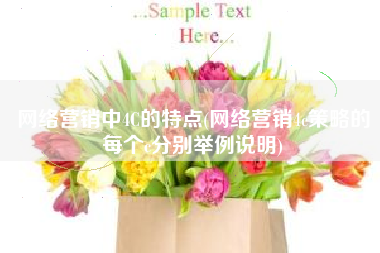 网络营销中4C的特点(网络营销4c策略的每个c分别举例说明)