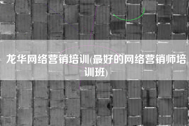 龙华网络营销培训(最好的网络营销师培训班)