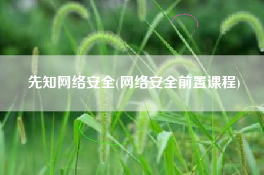先知网络安全(网络安全前置课程)