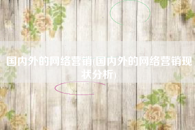 国内外的网络营销(国内外的网络营销现状分析)