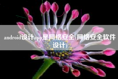android设计app是网络安全(网络安全软件设计)