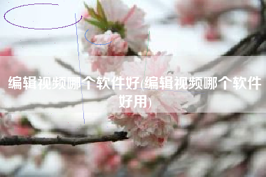 编辑视频哪个软件好(编辑视频哪个软件好用)