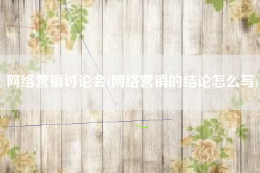网络营销讨论会(网络营销的结论怎么写)
