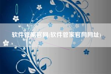 软件管家官网(软件管家官网网址)