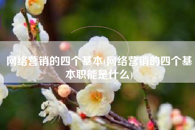 网络营销的四个基本(网络营销的四个基本职能是什么)