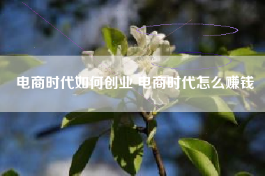 电商时代如何创业 电商时代怎么赚钱