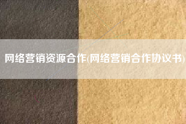 网络营销资源合作(网络营销合作协议书)