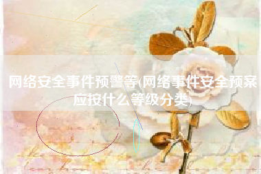 网络安全事件预警等(网络事件安全预案应按什么等级分类)