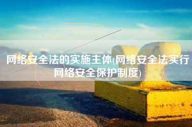 网络安全法的实施主体(网络安全法实行网络安全保护制度)