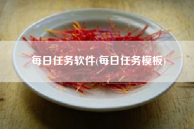 每日任务软件(每日任务模板)