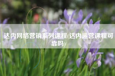 达内网络营销系列课程(达内运营课程可靠吗)