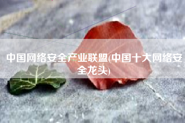 中国网络安全产业联盟(中国十大网络安全龙头)