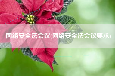 网络安全法会议(网络安全法会议要求)