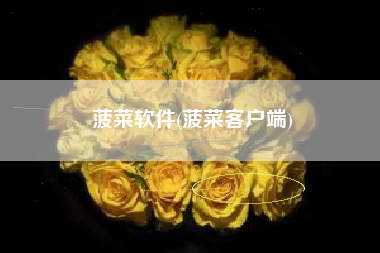 菠菜软件(菠菜客户端)
