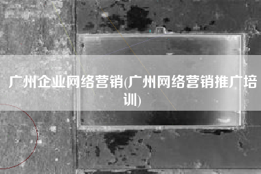广州企业网络营销(广州网络营销推广培训)